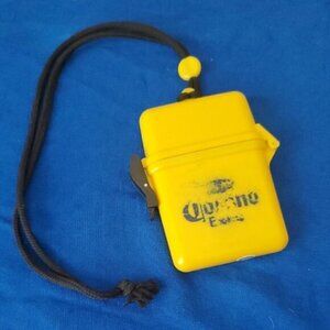 Corona Yellow Waterproof Case with Lanyard